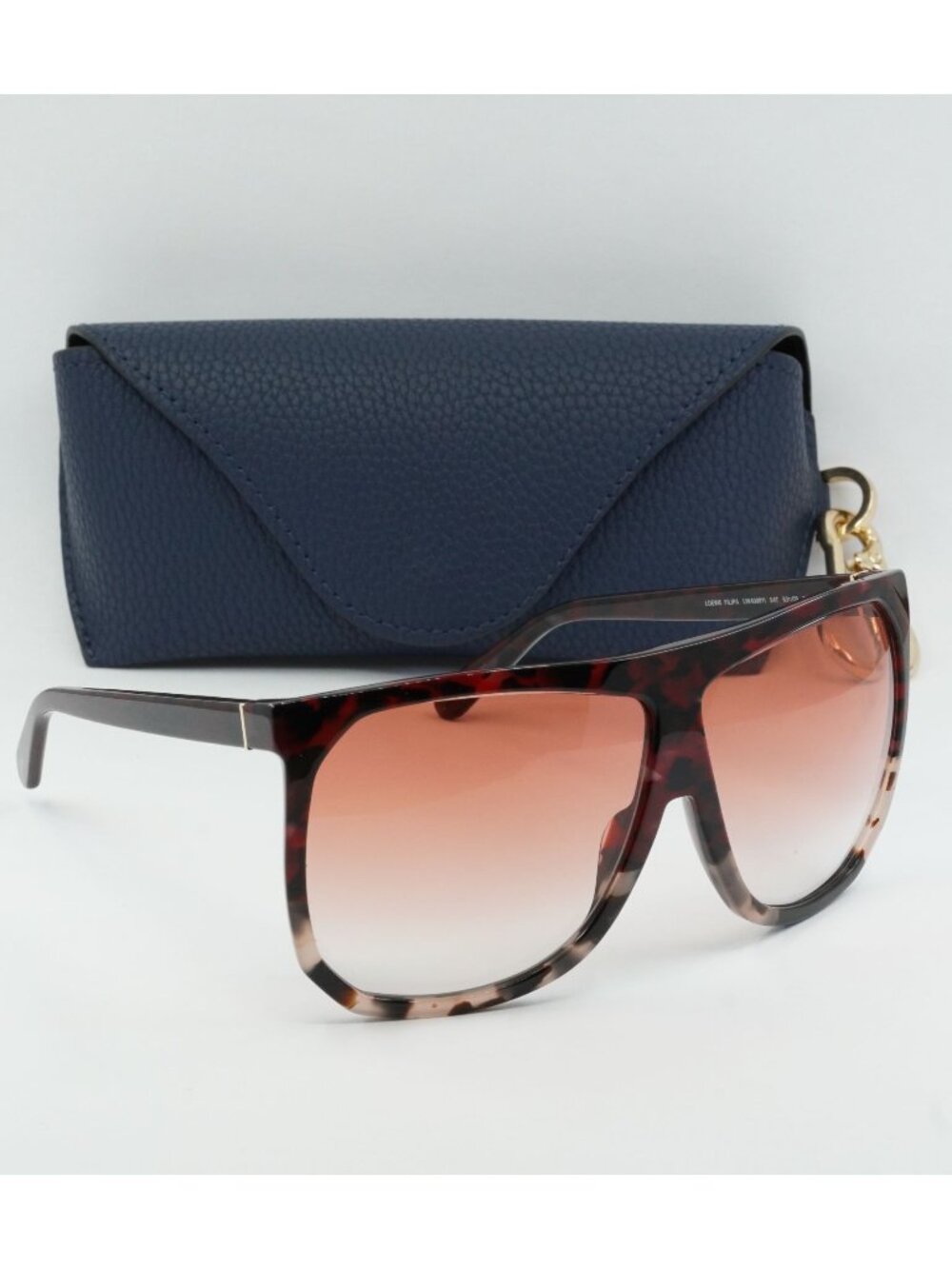 Loewe LW40001I 54T Filipa Square Sunglasses – Red Havana/Rose Havana